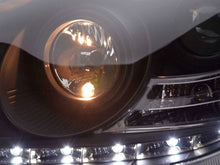 Load image into Gallery viewer, Mercedes Benz S-Class (220) Black LED Headlights with Daytime Running Lights (2002-2005)