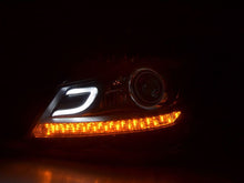 Load image into Gallery viewer, Mercedes W204 C-Class Black LED Headlights with DRL (2011 - 2014)