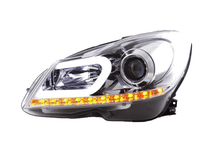 Load image into Gallery viewer, Mercedes W204 C-Class Chrome LED Headlights with DRL (2011 - 2014)