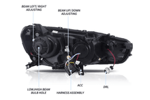 Load image into Gallery viewer, Mitsubishi Lancer Evo X GSR 10th Gen (CZ4A) Demon Eyes Dual Beam Projector Headlights (2008-2017)