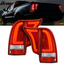 Load image into Gallery viewer, 2005-2015 Toyota Tacoma RC Red Lens Chrome Housing LED Tail Lights 4PC