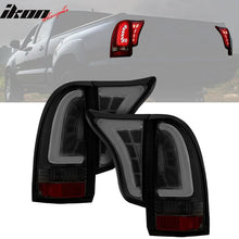 Load image into Gallery viewer, 2005-2015 Toyota Tacoma Smoke Lens Black Housing Tail Lights