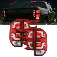 Load image into Gallery viewer, 2014-2016 Toyota Tundra CR Clear Lens Red Housing LED Tail lights 4PC