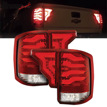 Load image into Gallery viewer, 2014-2019 Silverado 1500 2500 3500 HD RC Red Lens LED Tail Lights