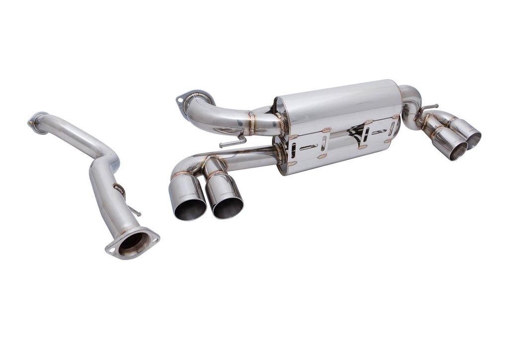 BMW E82 1M 2011+ -- Supremo Exhaust System -- Stainless Rolled Tips -- MR-ABE-BE821M-SRT+M