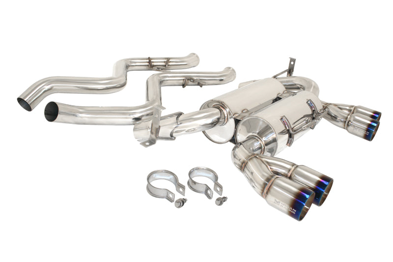 Supremo Exhaust System for BMW E90 M3 Sedan 08-11 -- Burnt Rolled Tips -- MR-ABE-BE90M34D-VO
