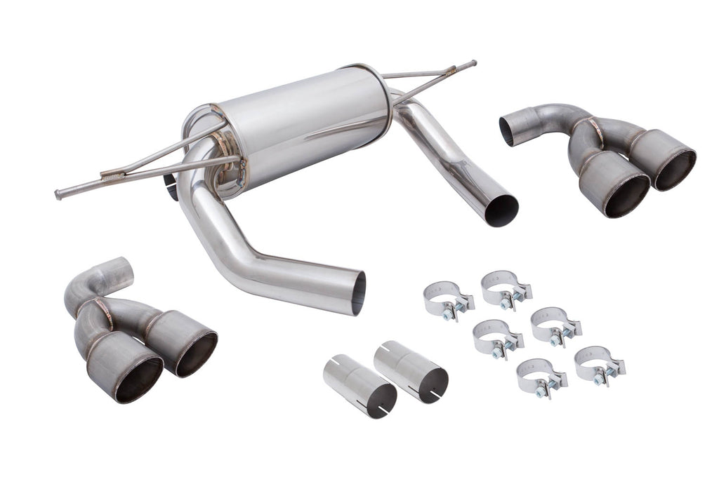 BMW M3 (F80) 15-19 / M4 (F82) 15-19 -- Supremo Exhaust System -- Raw Metal Tips -- MR-ABE-BF82-RM