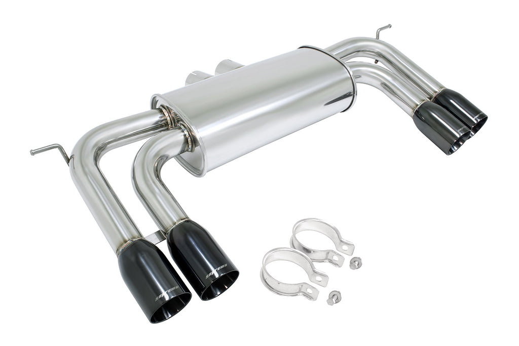 BMW X5M 10-13 / X6M 10-14 (Excludes Regular X5) Supremo Exhaust System -- Black Chrome Rolled Tips -- MR-ABE-BX5M-BC