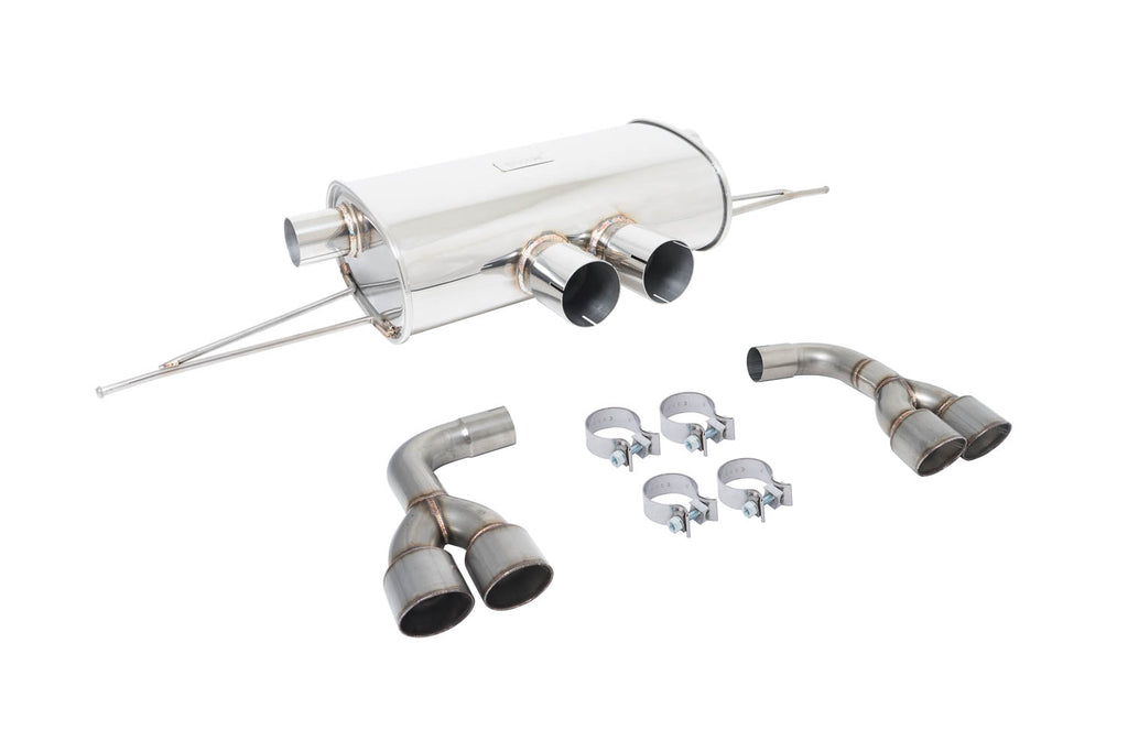 BMW X5M (F85) 2015+ / X6M (F16) 2014+ (Excludes Regular X5/X6) Supremo Exhaust -- Raw Metal Tips -- MR-ABE-BX5M15-RM