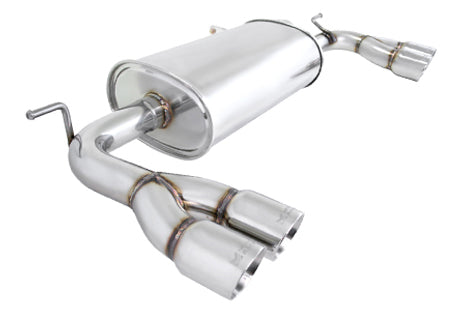 Hyundai Genesis Coupe 2009-2012 (2.0 Turbo/V6) -- Stainless Rolled Tips -- MR-ABE-HG09-SRT