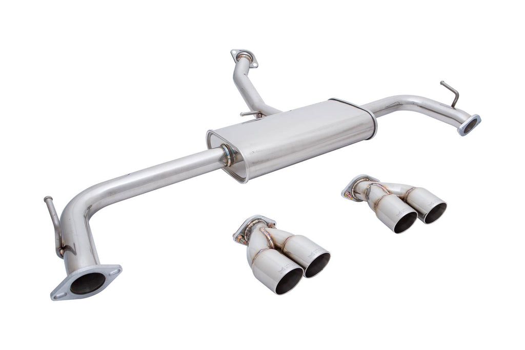 Lexus NX200T 14-20 Exhaust System -- Stainless Rolled Tips -- MR-ABE-LN15
