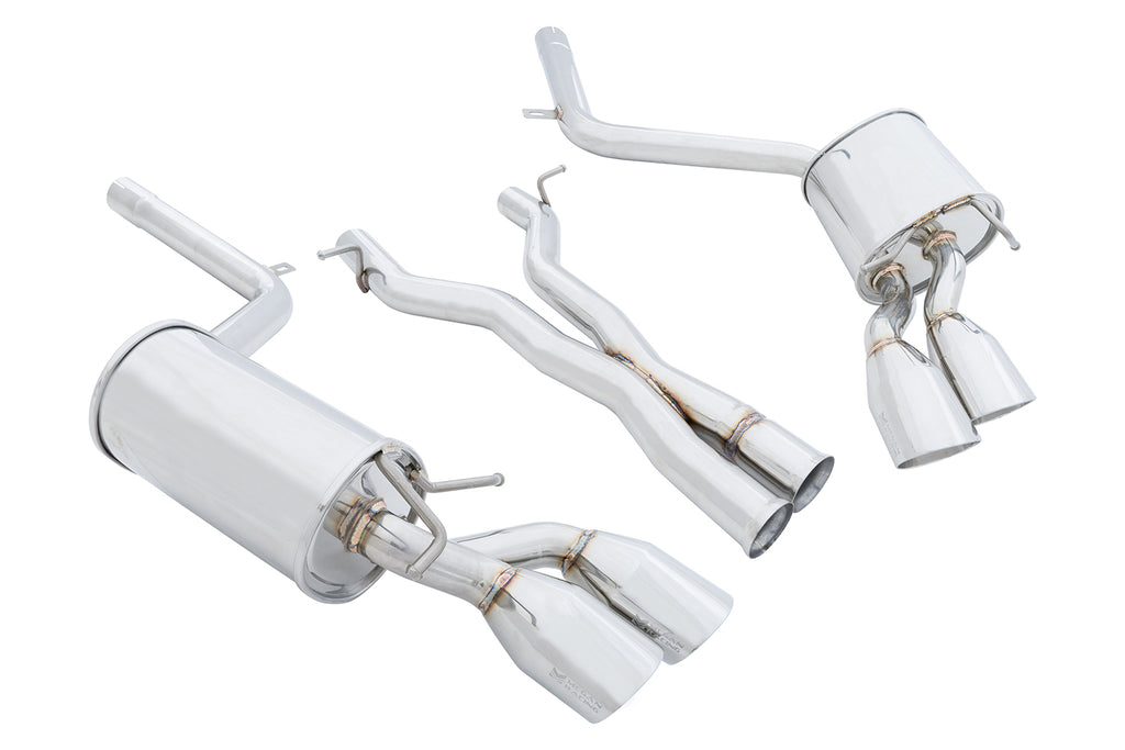 Mercedes Benz C63 AMG 12-15 -- Stainless Rolled Tips -- Axle Back -- MR-ABE-MBW204C63