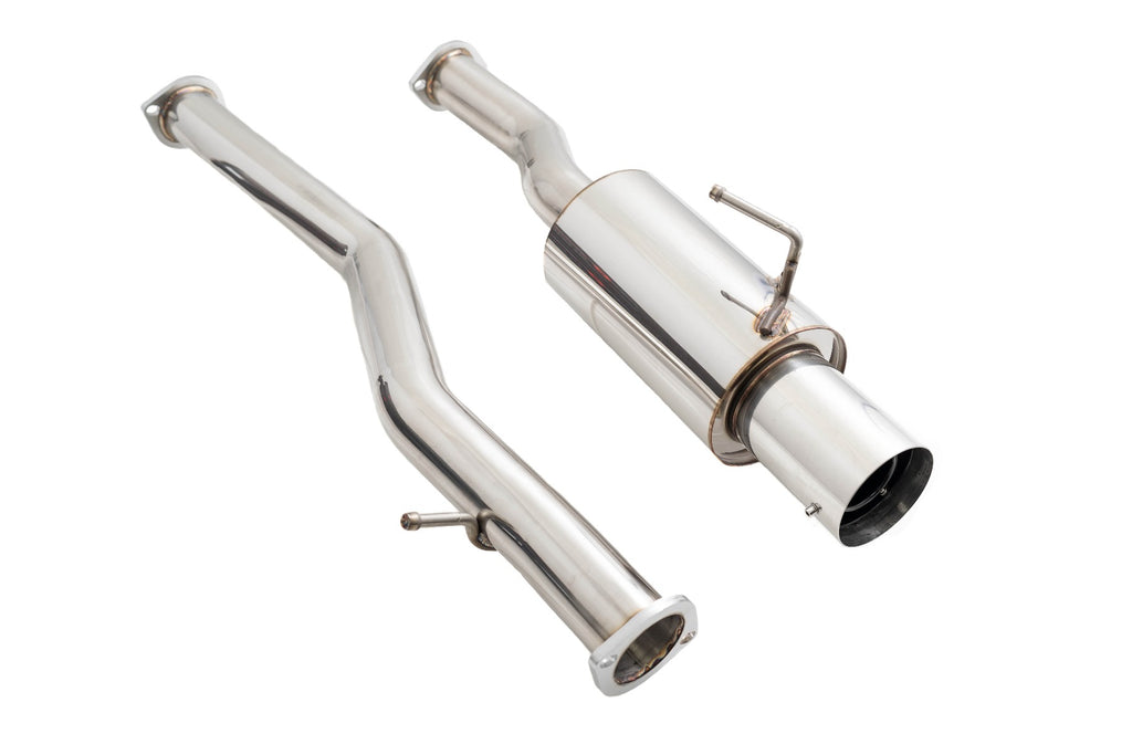 Nissan 370z 09-21 Single Exit Exhaust System -- Stainless Tip -- LWT-CBS-N7Z-DS