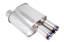 Load image into Gallery viewer, Universal Exhaust F-RT Turbo Dual Burnt Tip Muffler -- MR-MU-FRT-2T-VO