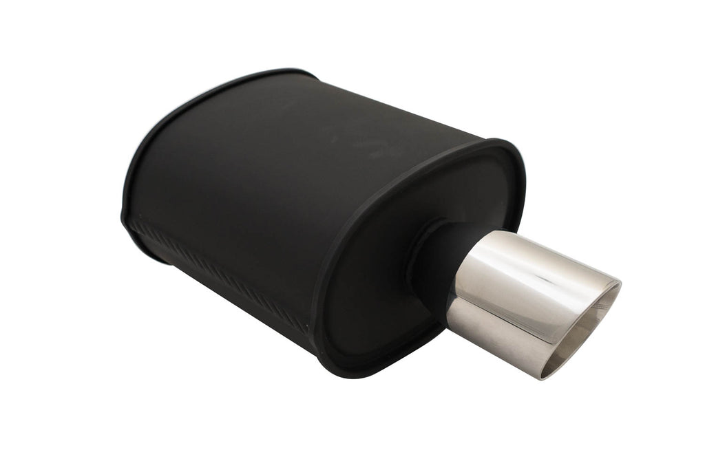 Universal Exhaust M-VO Muffler Black -- MR-MU-MVO-B
