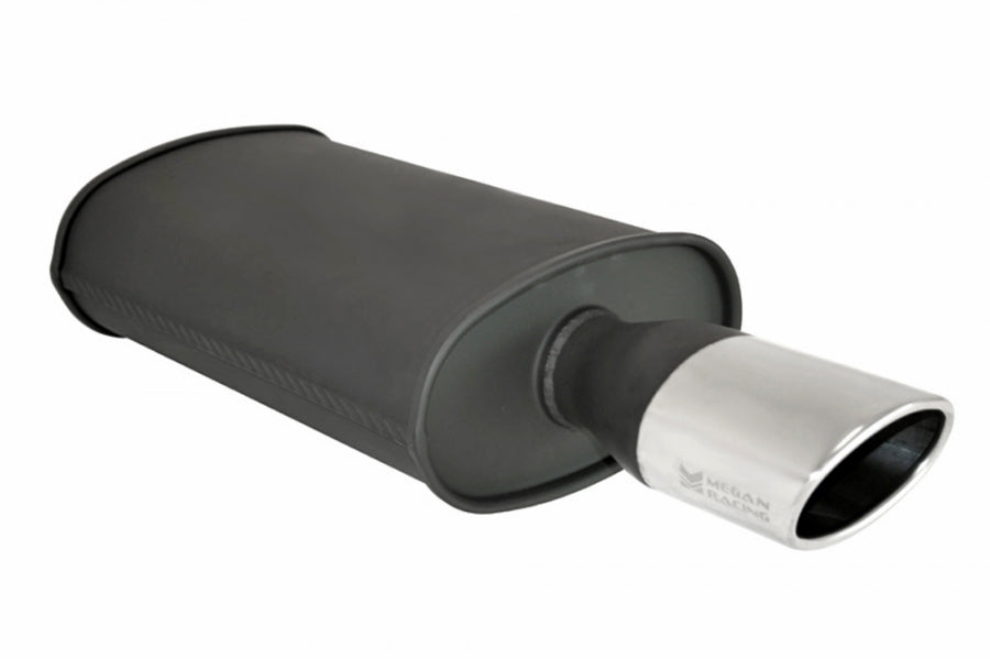 Universal Exhaust O-ST Muffler Black (Single Oval Tip) -- MR-MU-OST-B