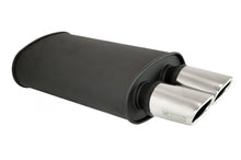 Load image into Gallery viewer, Universal Exhaust O-VA Muffler Black (Dual Oval Tips) -- MR-MU-OVA-B