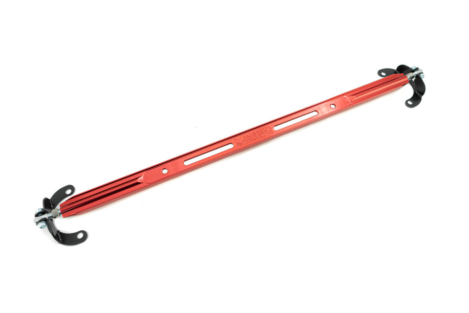 Rear Upper Strut Bar for Mitsubishi Eclipse 95-99 -- Red -- MR-SB-ME95RU-R