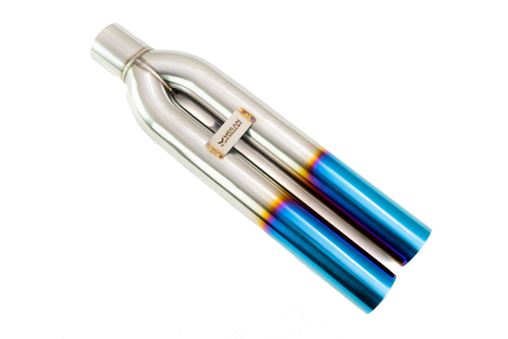 Universal 3€³ VIP Exhaust Tip €œBlast Pipe€� Style (weld-on) -- Straight -- Blue Tip -- MR-UT-D3-BT