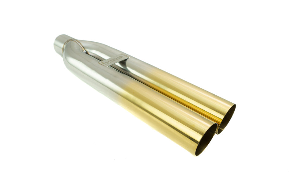 Universal 3€³ VIP Exhaust Tip €œBlast Pipe€� Style (weld-on) -- Straight -- Gold Tip -- MR-UT-D3-GD