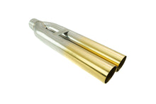Load image into Gallery viewer, Universal 3€³ VIP Exhaust Tip €œBlast Pipe€� Style (weld-on) -- Straight -- Gold Tip -- MR-UT-D3-GD