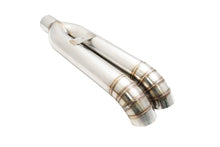 Load image into Gallery viewer, Universal Dual 3€³ VIP Exhaust Tip €œBlast Pipe€� Style (weld-on) -- Turn Down -- Stainless Tips -- LW-UT-FD-D3
