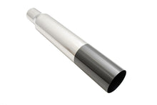 Load image into Gallery viewer, Universal 3€³ to 4€³ VIP Exhaust Tips €œBlast Pipes€� Style -- Single -- Straight -- Black Chrome Tip -- MR-UT-S4-BC