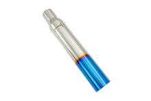 Load image into Gallery viewer, Universal 3€³ to 4€³ VIP Exhaust Tips €œBlast Pipes€� Style -- Single -- Straight -- Blue Tip -- MR-UT-S4-BT