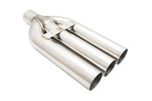 Load image into Gallery viewer, Universal Triple 3€³ VIP Exhaust Tip €œBlast Pipe€� Style (weld-on) -- Straight Cut -- Stainless Tips -- MR-UT-TR3