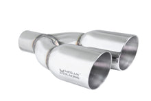 Load image into Gallery viewer, Universal Twin Stainless Steel Chrome 3.5-Inch Tips (2.5-Inch Piping) -- Driver Side