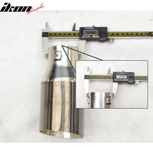 Load image into Gallery viewer, Add On Gunmetal Exhaust Slant Cut Muffler Tip 2.5in ID 3.5in OD