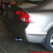 Load image into Gallery viewer, Universal N1 Style 4In Steel Muffler Titanium Flat Tip + Silencer