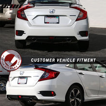 Load image into Gallery viewer, Fits 16-21 Civic 1.5L Catback Exhaust System &amp; Rear Diffuser LED Light