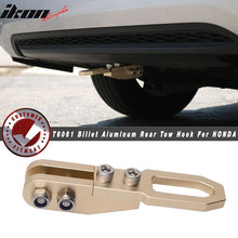 Load image into Gallery viewer, JDM Anodized CNC Billet GOLD Rear Bumper Racing Tow Hook For HONDA