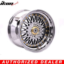 Load image into Gallery viewer, 17x10in Hayame Wheel Full Platinum &amp; Gold Rivets 5X100 5X114 x4