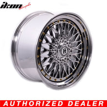 Load image into Gallery viewer, 19x9.5 Hayame Wheel Rim Full Platinum &amp; Gold Rivets 5x114.3 5x100 x4