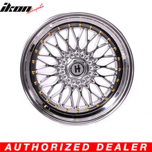Load image into Gallery viewer, 19x9.5 Hayame Wheel Rim Full Platinum &amp; Gold Rivets 5x114.3 5x100 x4