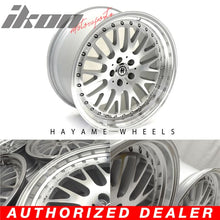 Load image into Gallery viewer, SALE! 15x8 Hayame Wheel Rims Silver Face Machine Lip 4x100 x4
