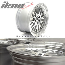 Load image into Gallery viewer, SALE! 18x9.5 Hayame Performance Wheel Silver Face Machine Lip 5x100