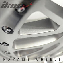 Load image into Gallery viewer, SALE! 18x9.5 Hayame Performance Wheel Silver Face Machine Lip 5x100