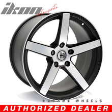 Load image into Gallery viewer, 18x9.5 Hayame Wheel Matte Black Machined Face 5 x 112 Squared x4
