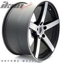 Load image into Gallery viewer, 18x9.5 Hayame Wheel Matte Black Machined Face 5 x 112 Squared x4