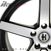 Load image into Gallery viewer, 18x9.5 Hayame Wheel Matte Black Machined Face 5 x 112 Squared x4