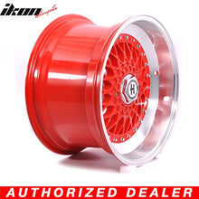 Load image into Gallery viewer, 17in Hayame Red Face Red Machine Lip Chrome Rivets Wheel Rims