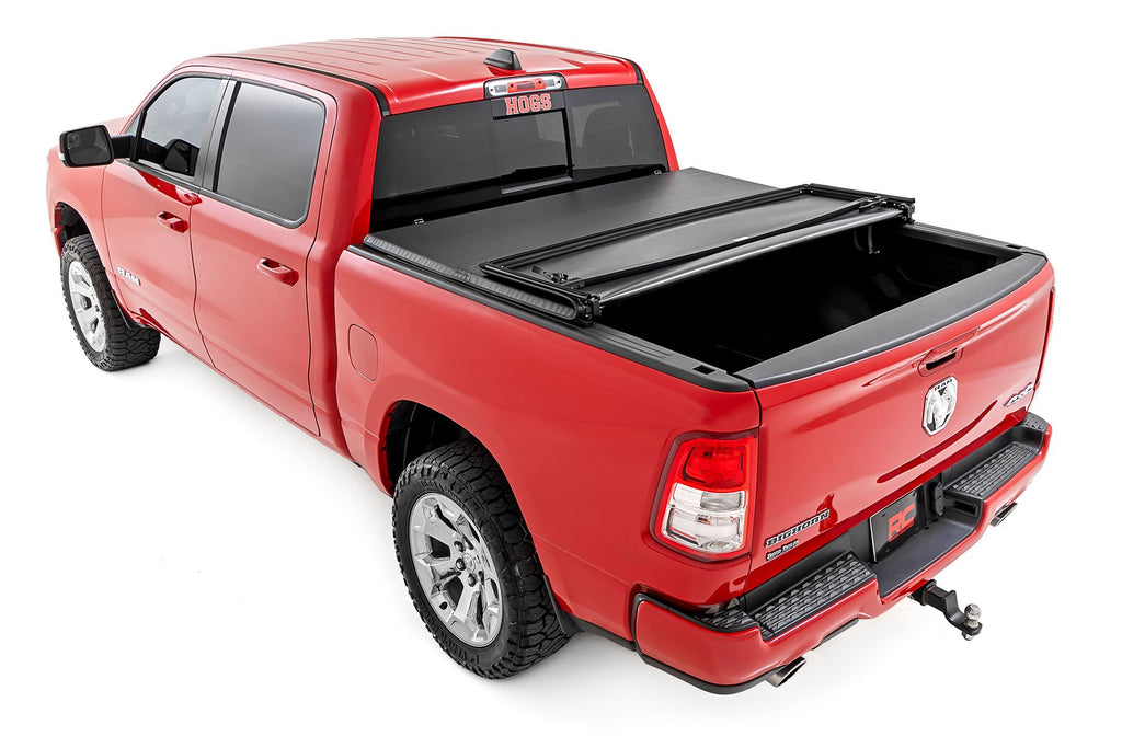Soft Tri-Fold Bed Cover | 6'4" Bed | Ram 1500 (19-26)/1500 TRX (21-24) 