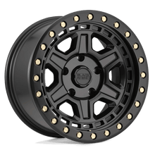 Load image into Gallery viewer, BR RENO 17X9 5X114 -18 71 M-BLK BRASS HW