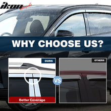 Load image into Gallery viewer, 2005-2009 Hyundai Tucson Tape-On Chrome 4PCS Window Visors Guards ABS