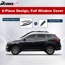 Load image into Gallery viewer, 2015-2016 Hyundai Genesis Window Visor ABS Chrome Sun Rain Guard 6PC
