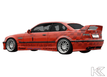 Load image into Gallery viewer, Rieger BMW E36 Sedan GT Wing wo/3rd Brake Light