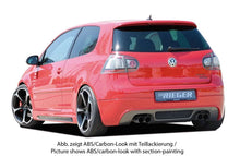 Load image into Gallery viewer, Rieger VW Golf 5 Rear Skirt Extension - Black ABS